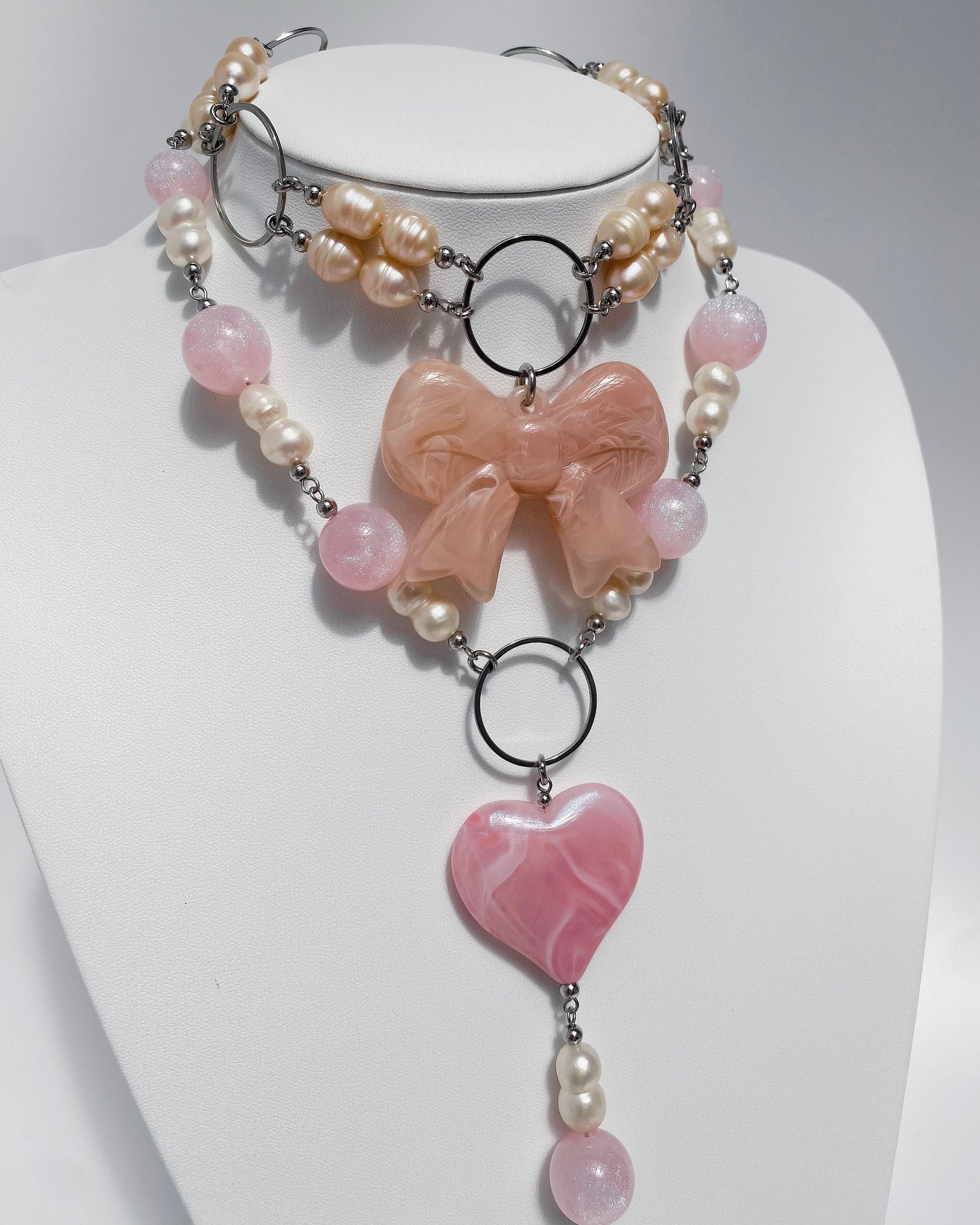 Pearl Krush Necklace - Pink