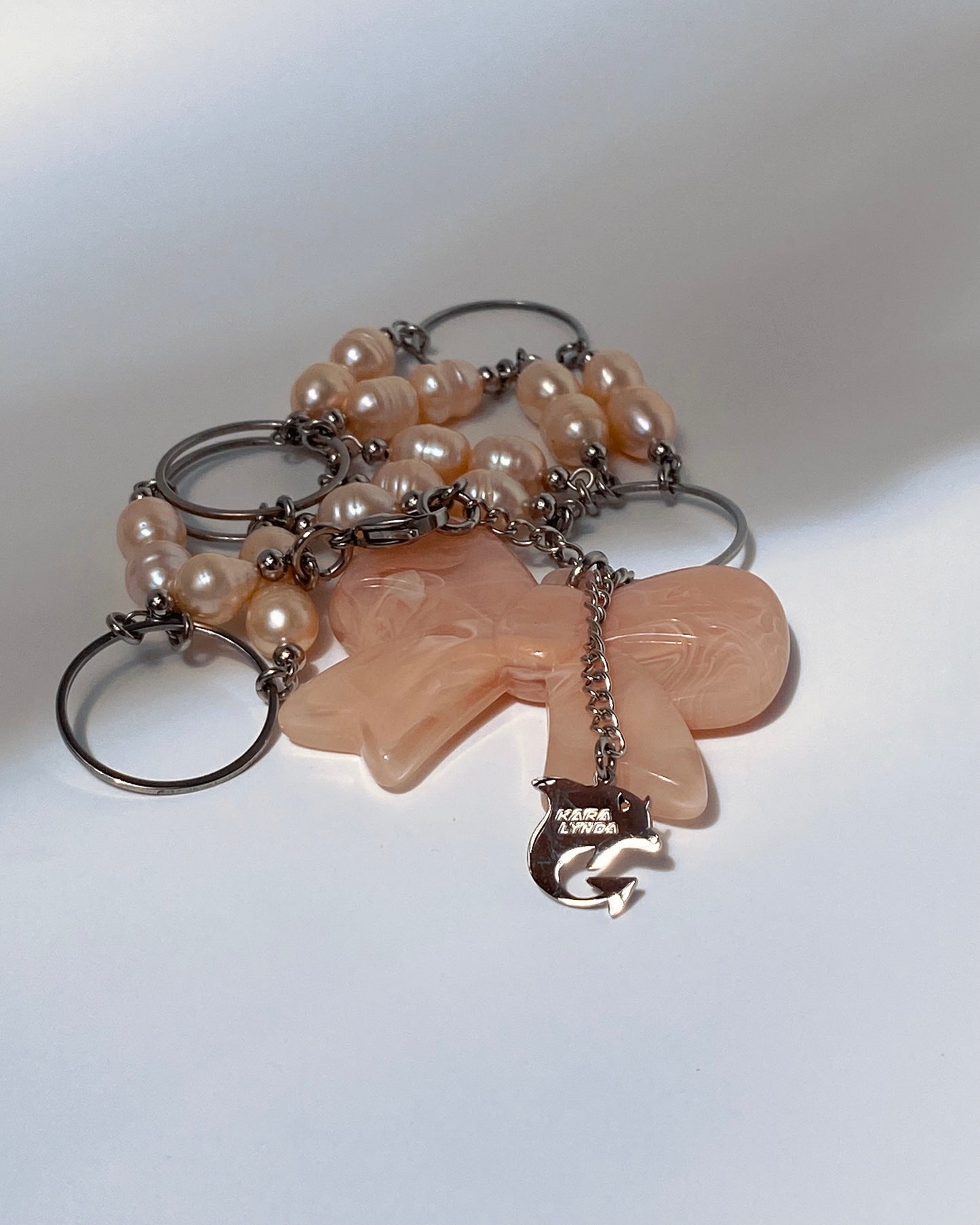 Luxe Bow Choker - Pale Pink