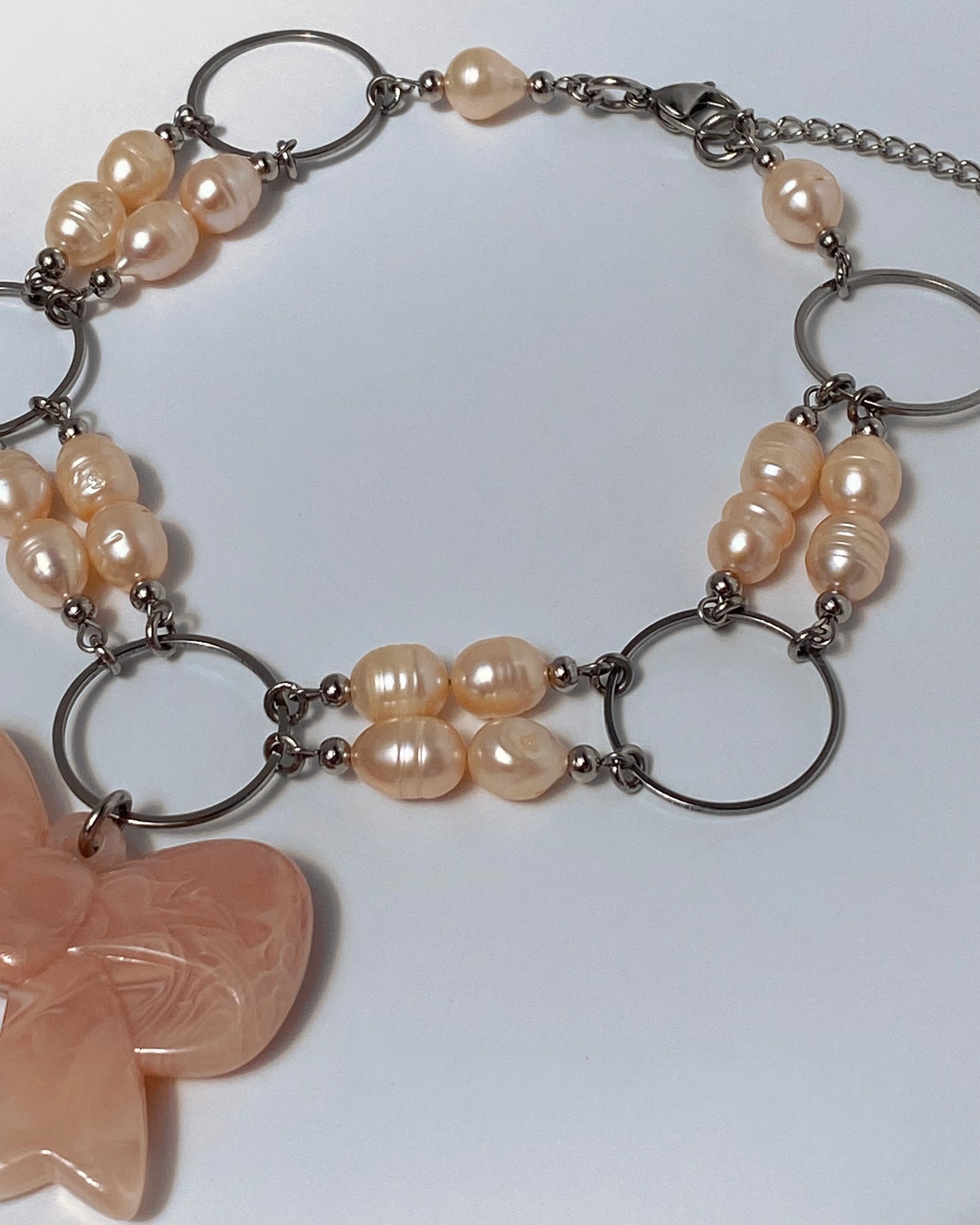 Luxe Bow Choker - Pale Pink
